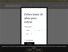 Tablet Screenshot of matarromera.es